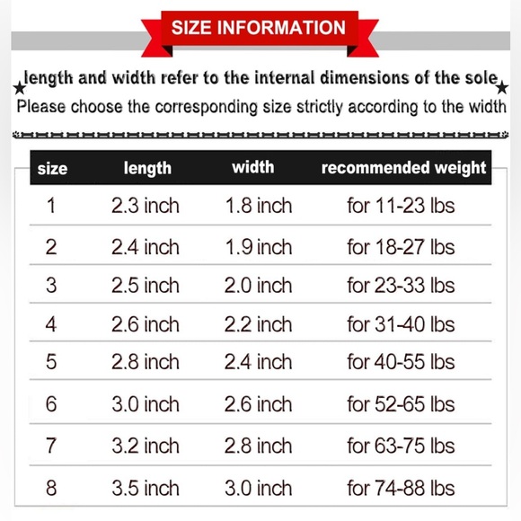 QUMY Dog Shoes for Medium/Large Breed size 7 - Picture 14 of 15